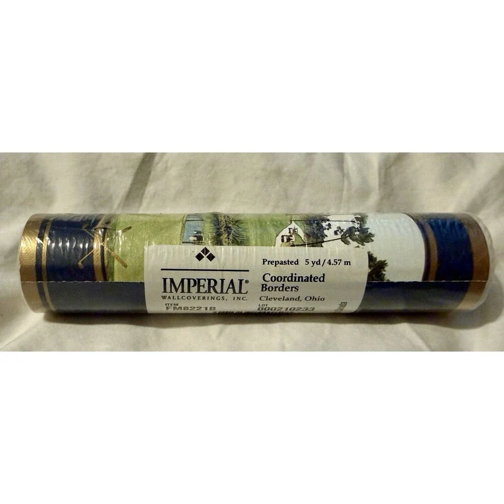 Imperial Gentlemans Golf Navy Wallpaper Border FM8221B * 088953540828 BRAND NEW